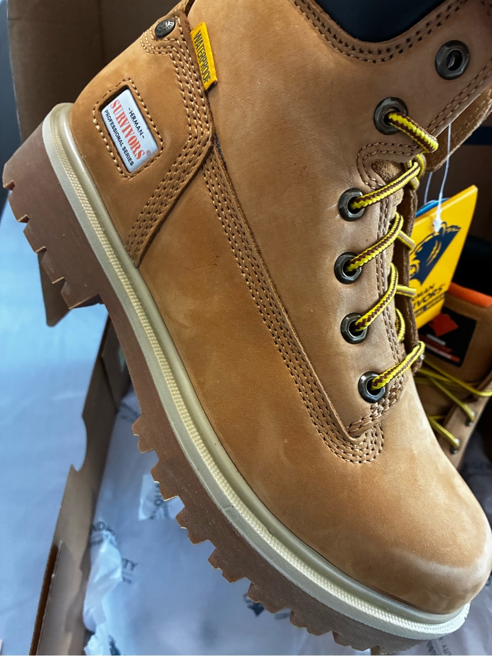 Herman Survivor’s Men’s Work Boot NWT 7.5 - Picture 2 of 6